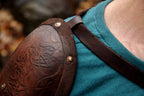 Viking shoulder armor embossed