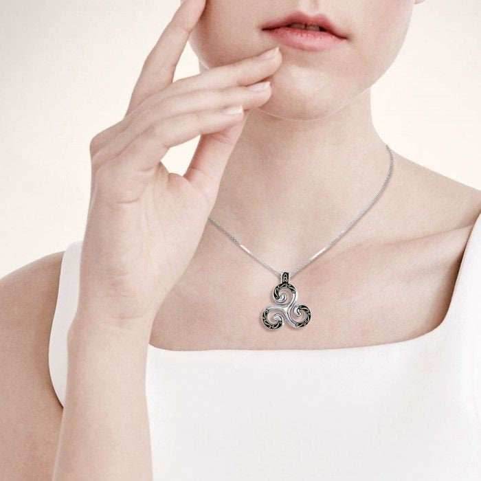Finglas Celtic Triskele Necklace - 18