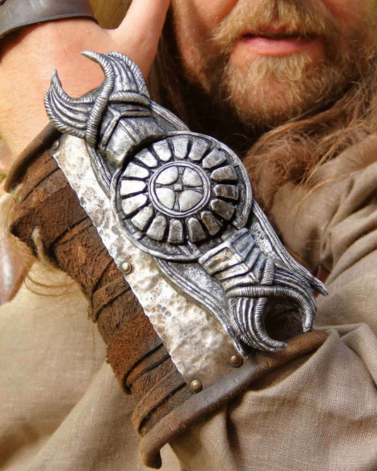 Leather bracer with shild (God of War) - 