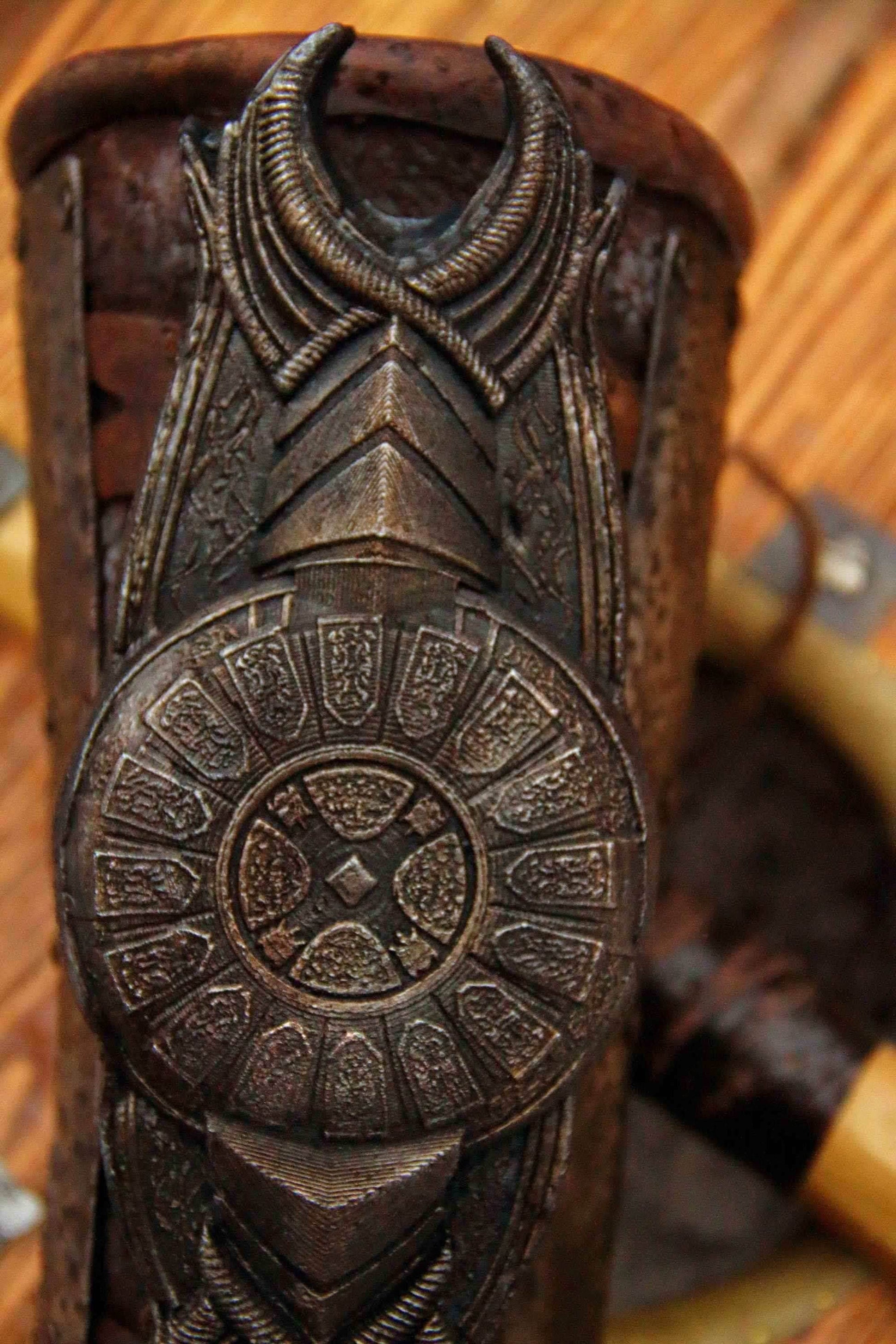 Leather bracer with shild (God of War) - 