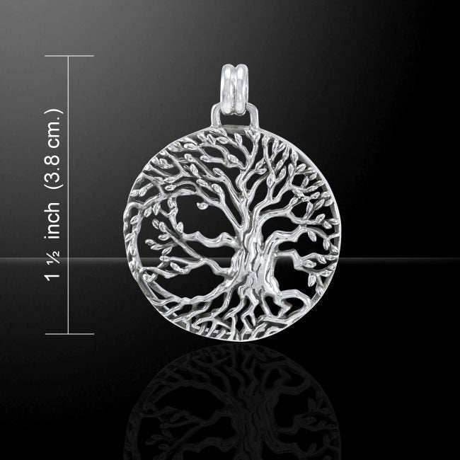 Solstice Tree of Life Silver Necklace - 18