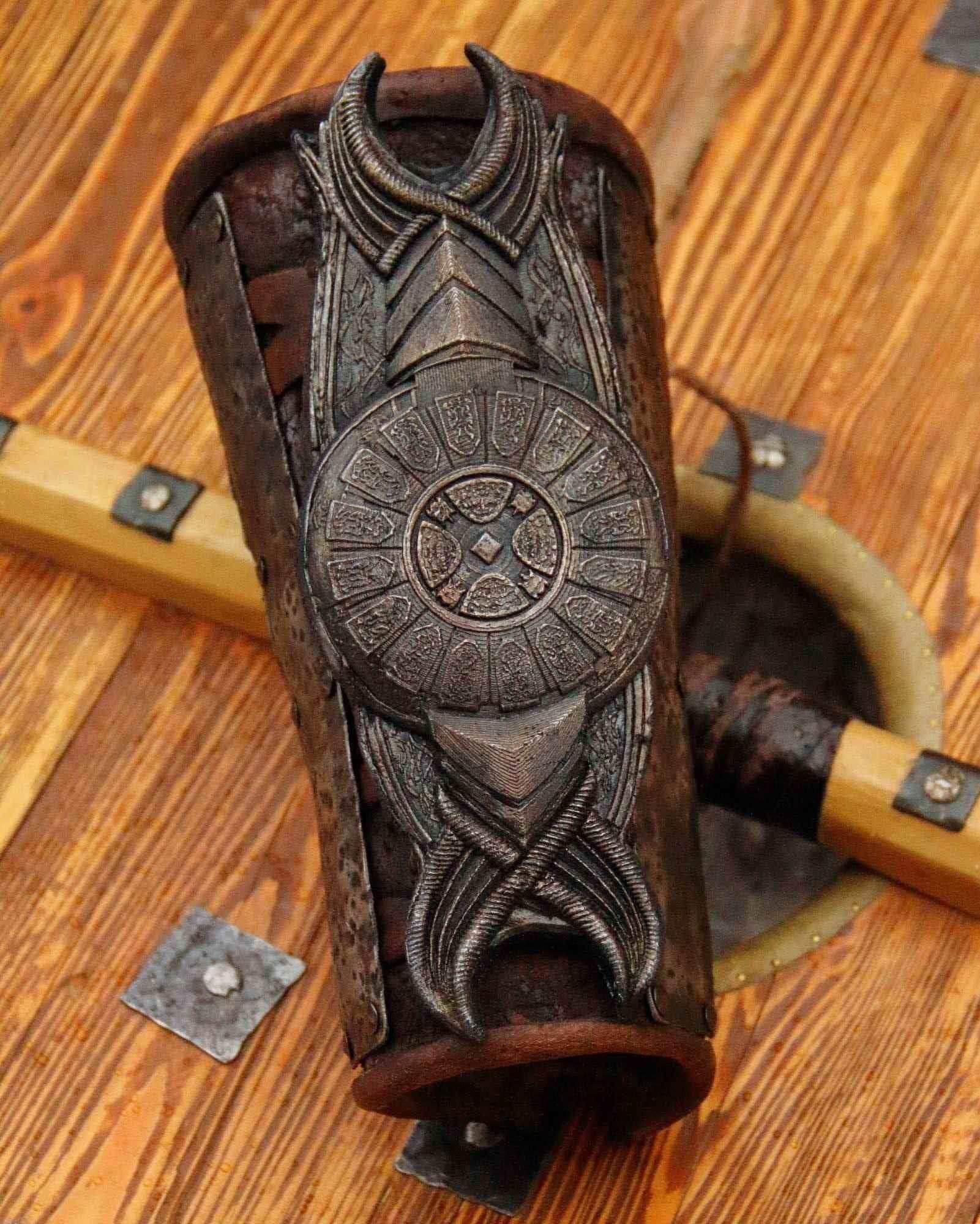 Leather bracer with shild (God of War) - 