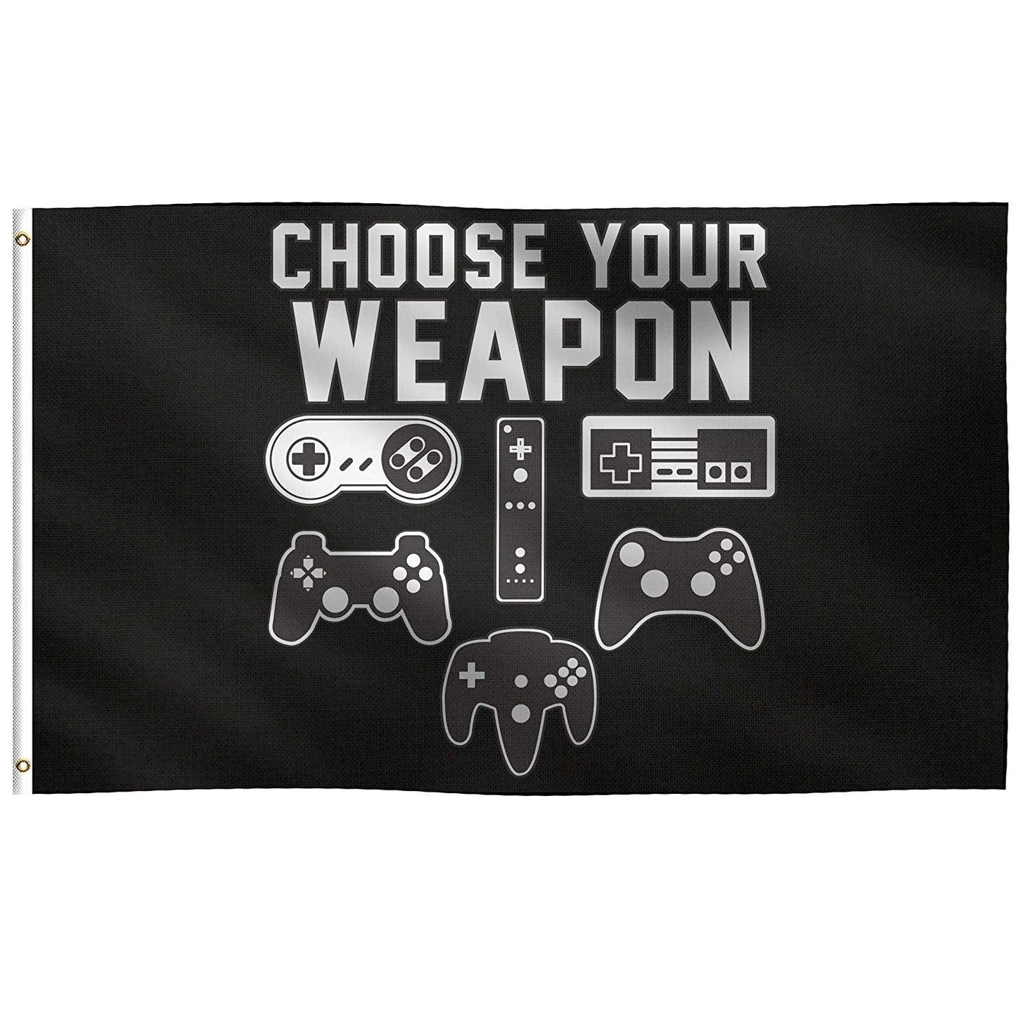 Choose Your Weapon Flag (Black)