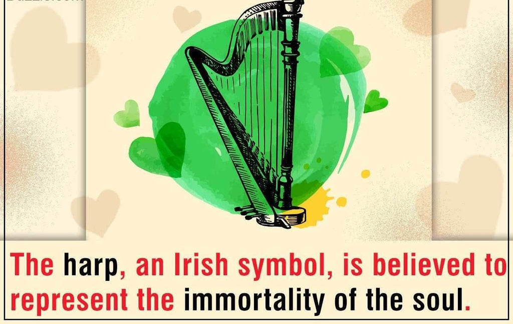 Ireland's Harp Post Earrings - 