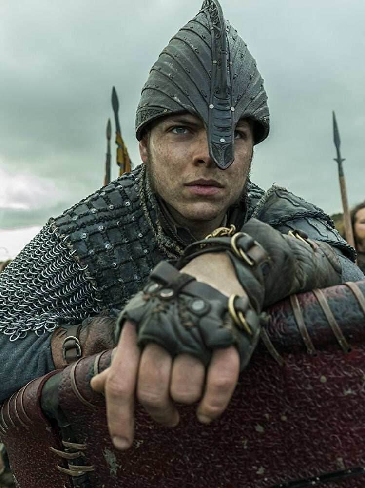 Ivar battler leather glove (Vikings) - one right-hand glove / Brown (as on photo)