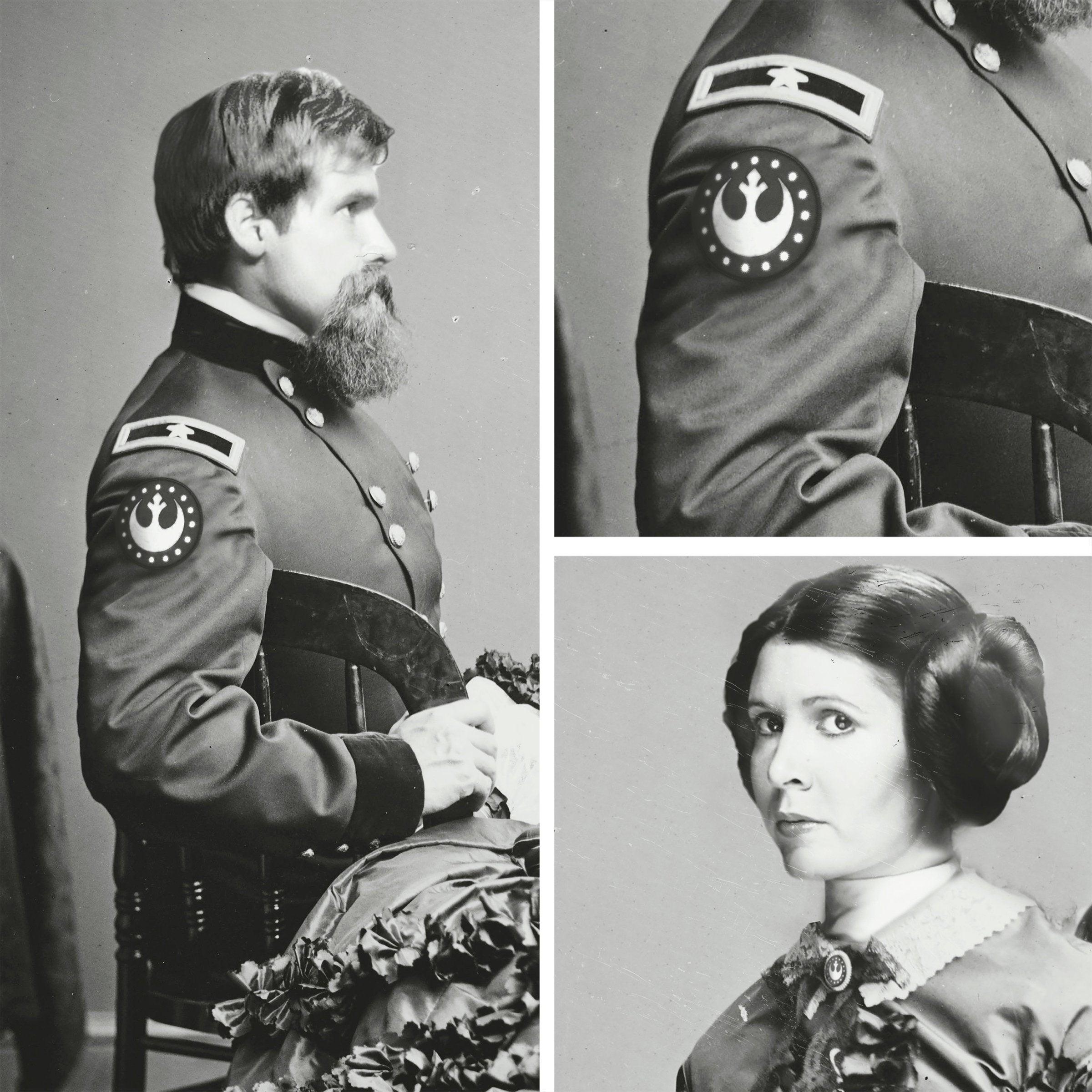 Han And Leia Civil War Art Print