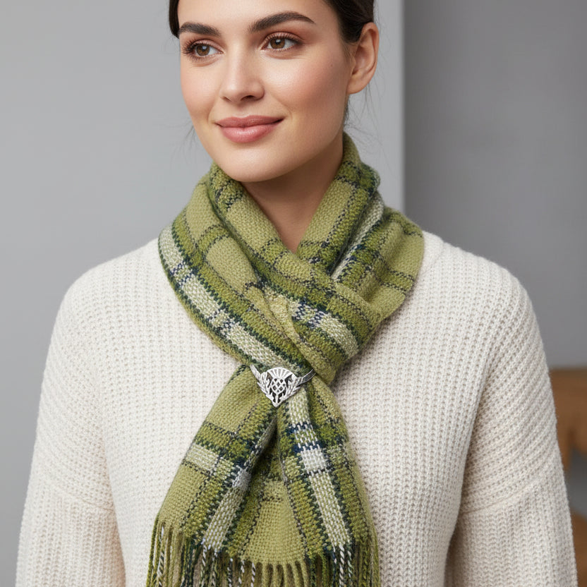 Celtic Thistle Scarf Ring