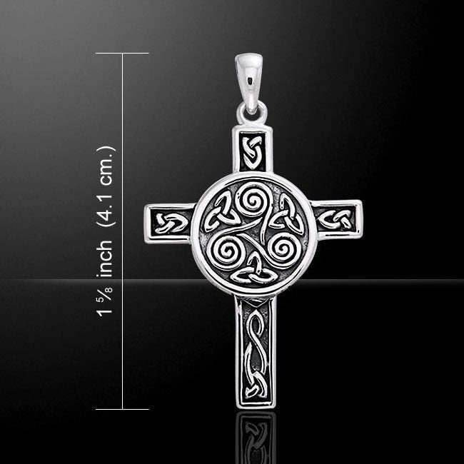 Triskel Celtic Cross Necklace - 18