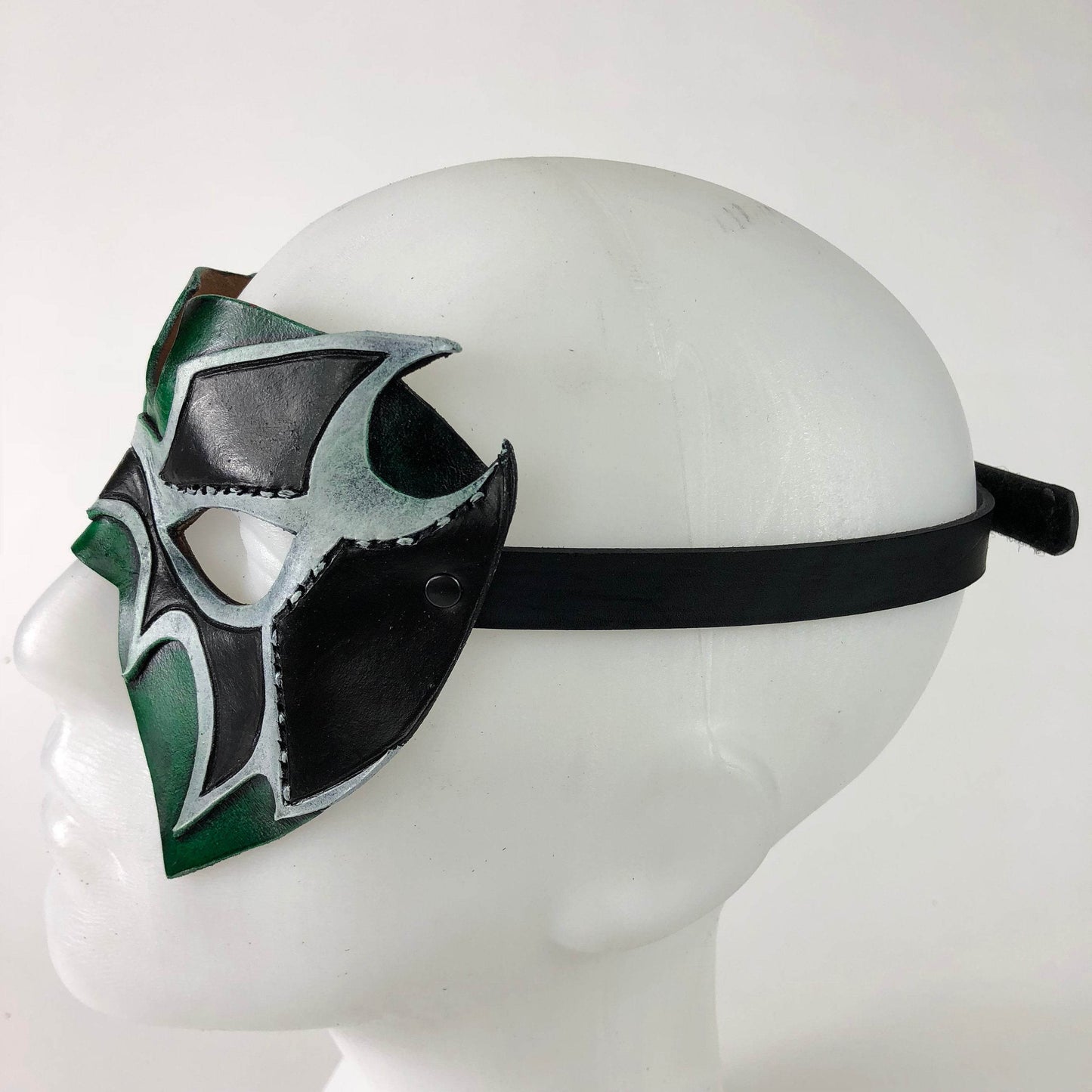 Super Hero Wrestling Mask Handmade Genuine Leather Mask - 