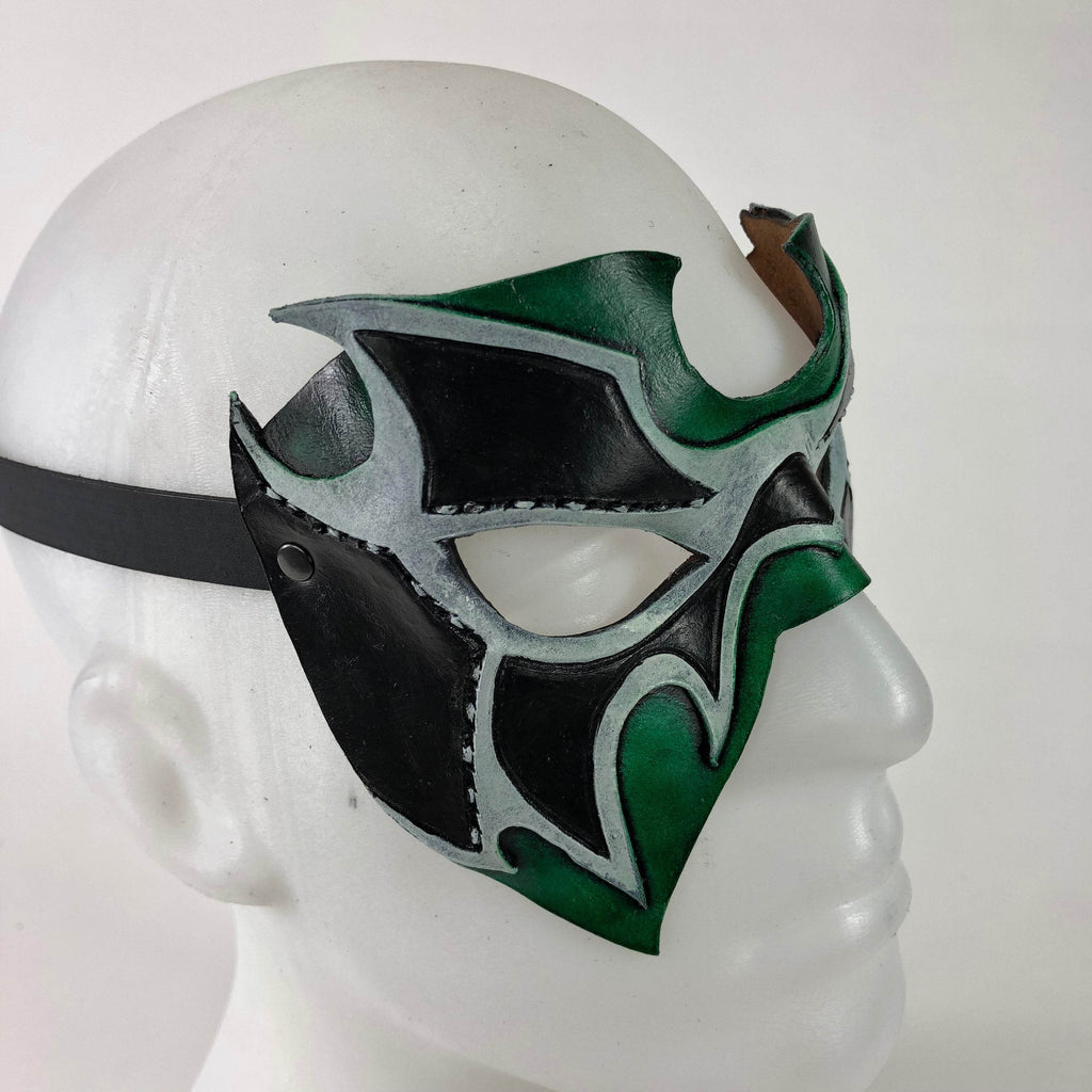 Super Hero Wrestling Mask Handmade Genuine Leather Mask - 