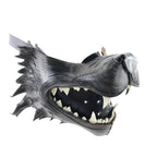 Black Wolf Handmade Genuine Leather Riding Mouth Mask - 