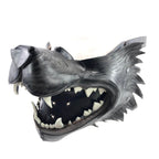 Black Wolf Handmade Genuine Leather Riding Mouth Mask - 