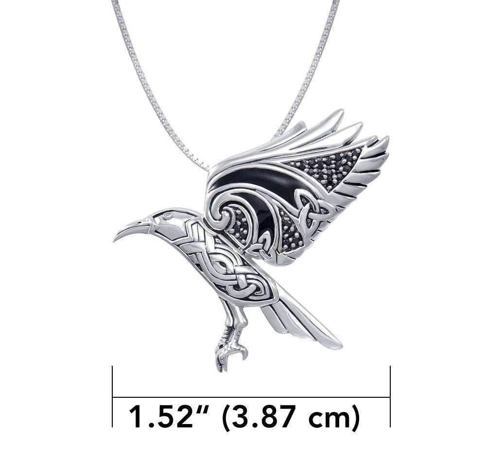 Ashild Raven Celtic Necklace - 18