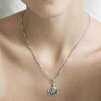 Blue Celtic Turtle Necklace