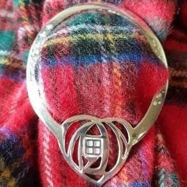Celtic Mackintosh Heart Scarf Ring - 
