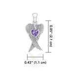 Angel Wings Love Necklace - Amethyst