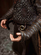 Ragnar medieval leather bracers (Vikings s2) - for one hand