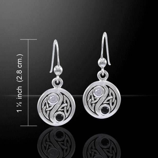 Celtic Yin Yang Earrings - 