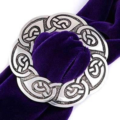 Lorna Celtic Knot Scarf Ring - 