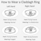 Petal Pink Claddagh Ring - 4 / Light Pink