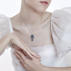 Blue Dream Hamsa Hand Necklace