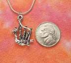 Tartan Bagpipes Necklace - 18