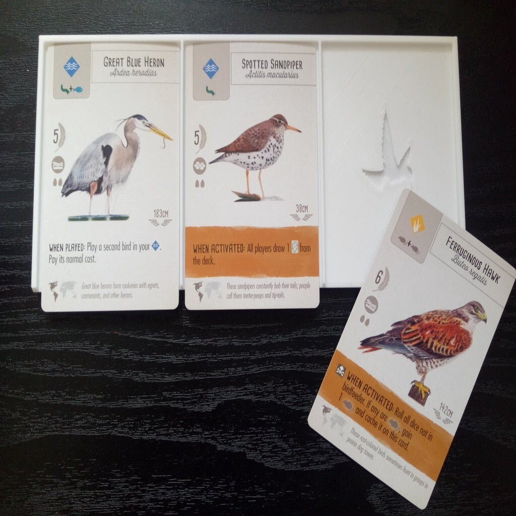 Card Tray for Wingspan
