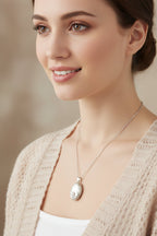 Oval Claddagh Locket Necklace