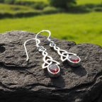 Celtic Trinity Knot Crystal Earrings