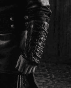Ragnar medieval leather bracers (Vikings s3) - for one hand