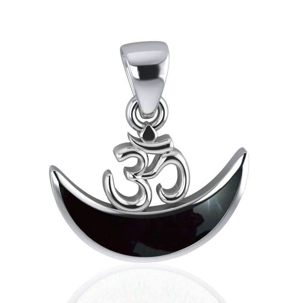 Moon Om Necklace - Black Onyx
