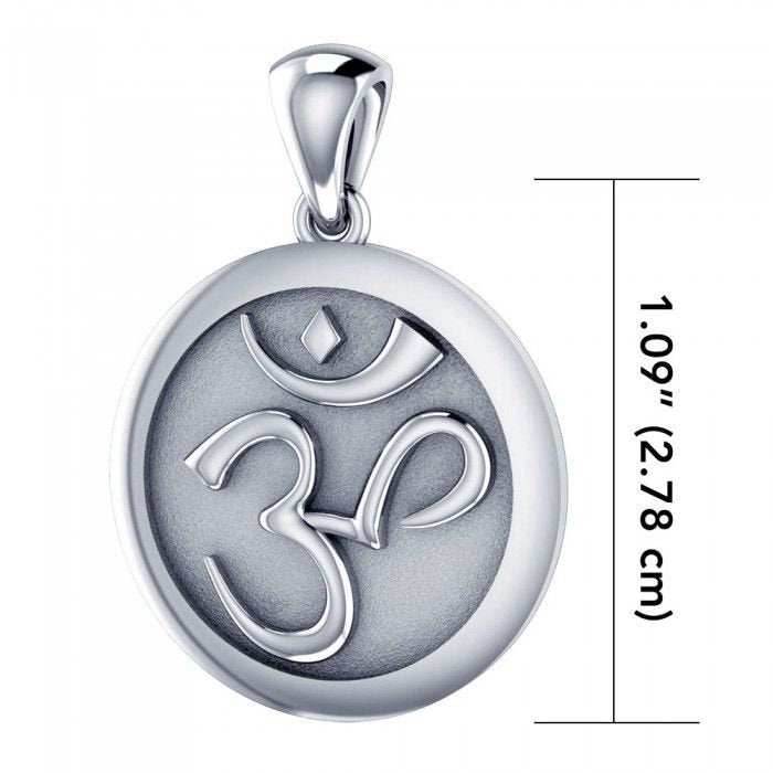 Silver Om Necklace - 