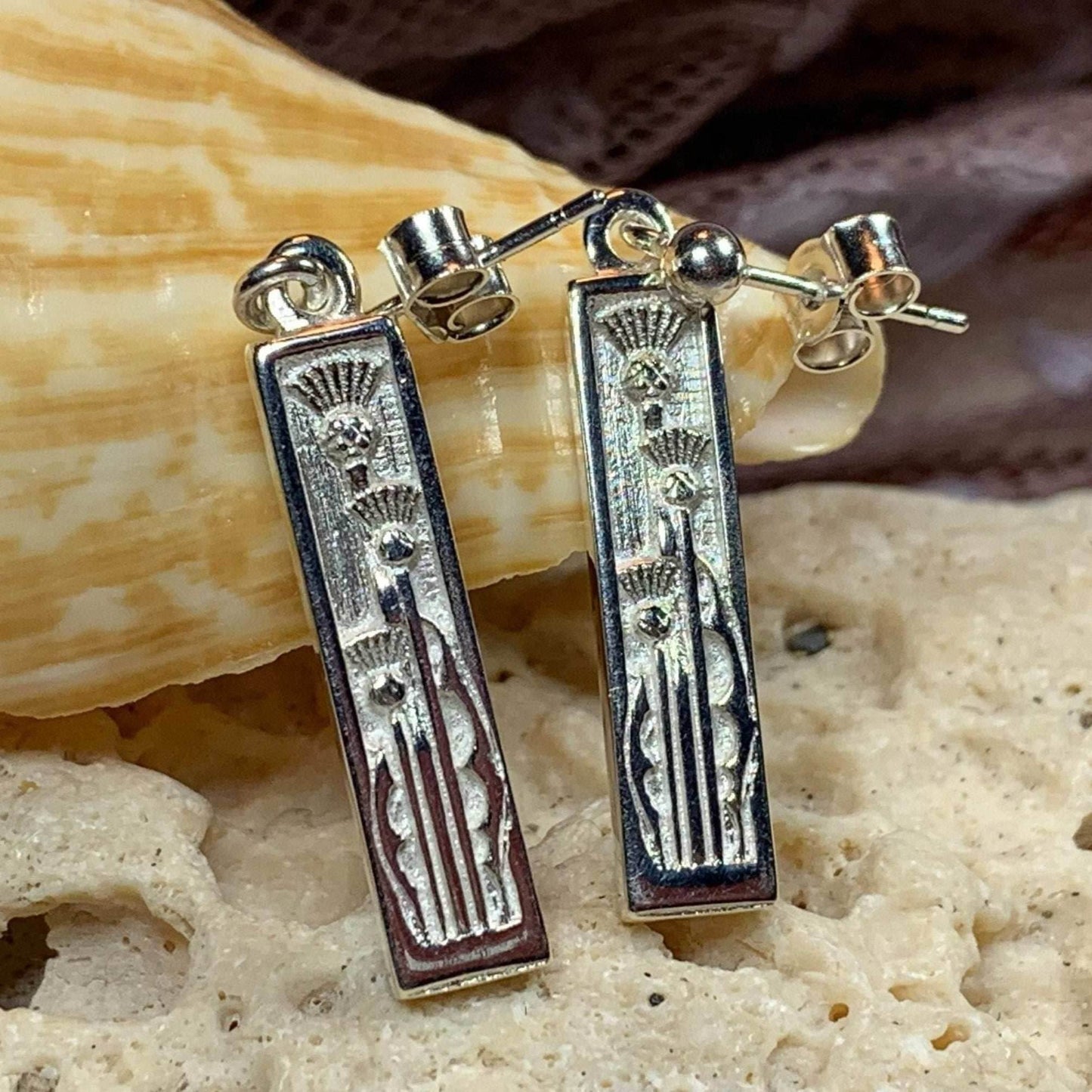 Ella Triple Thistle Earrings - 