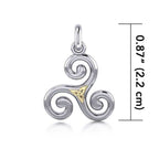 Keeva Triple Spiral Necklace - 18