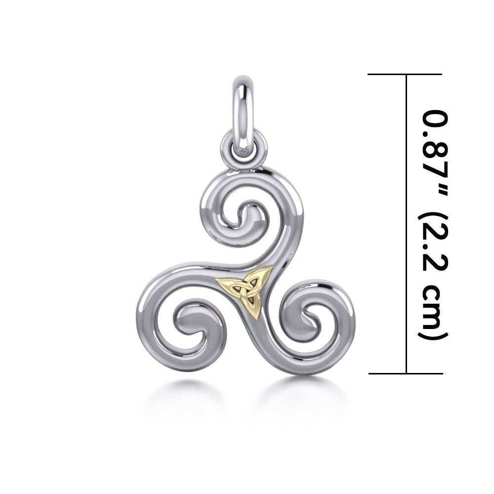 Keeva Triple Spiral Necklace - 18