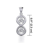 Trinity Knot Infinity Necklace - 18