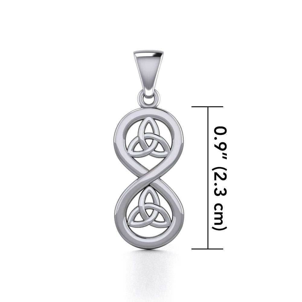 Trinity Knot Infinity Necklace - 18