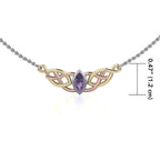 Brielle Celtic Love Knot Necklace - 