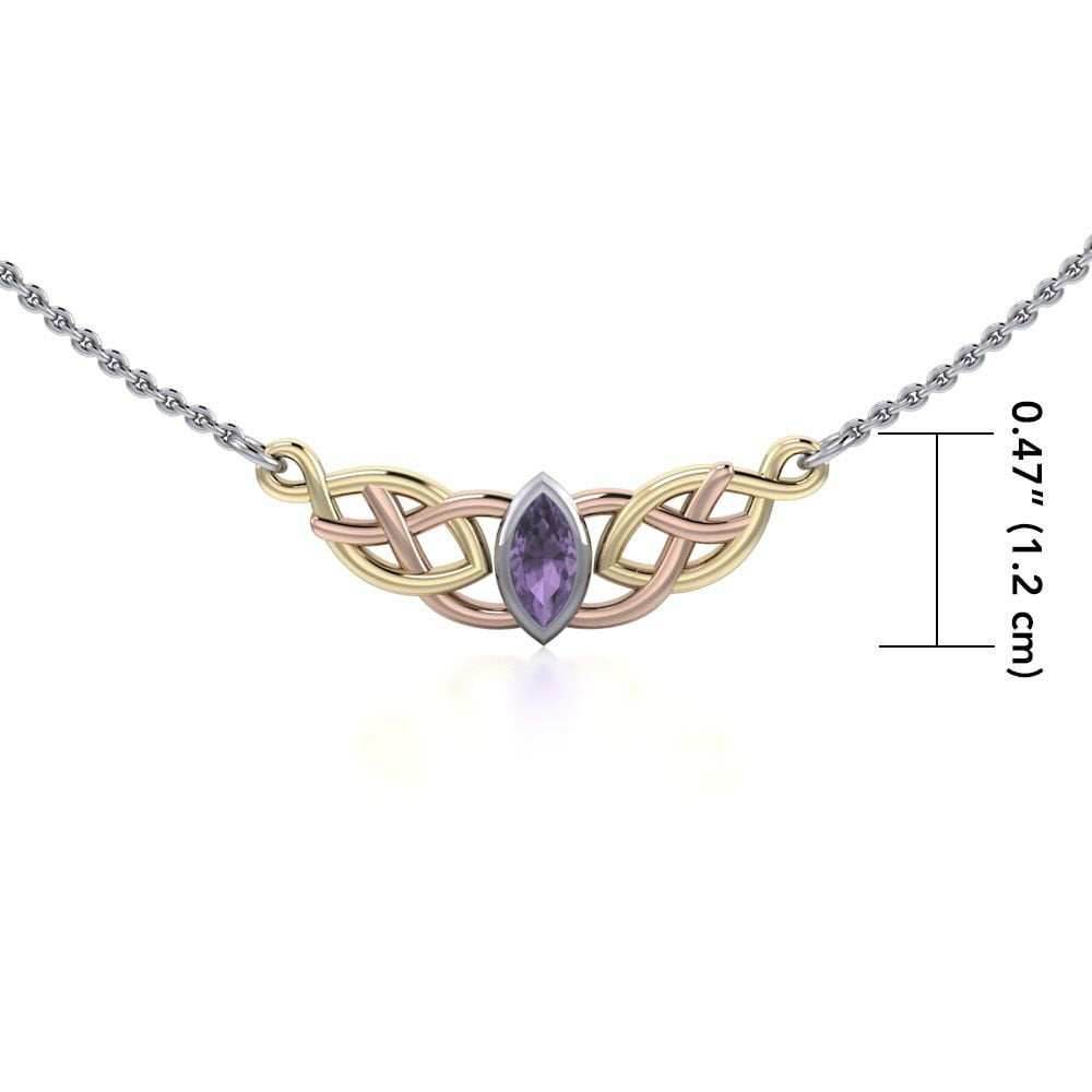 Brielle Celtic Love Knot Necklace - 