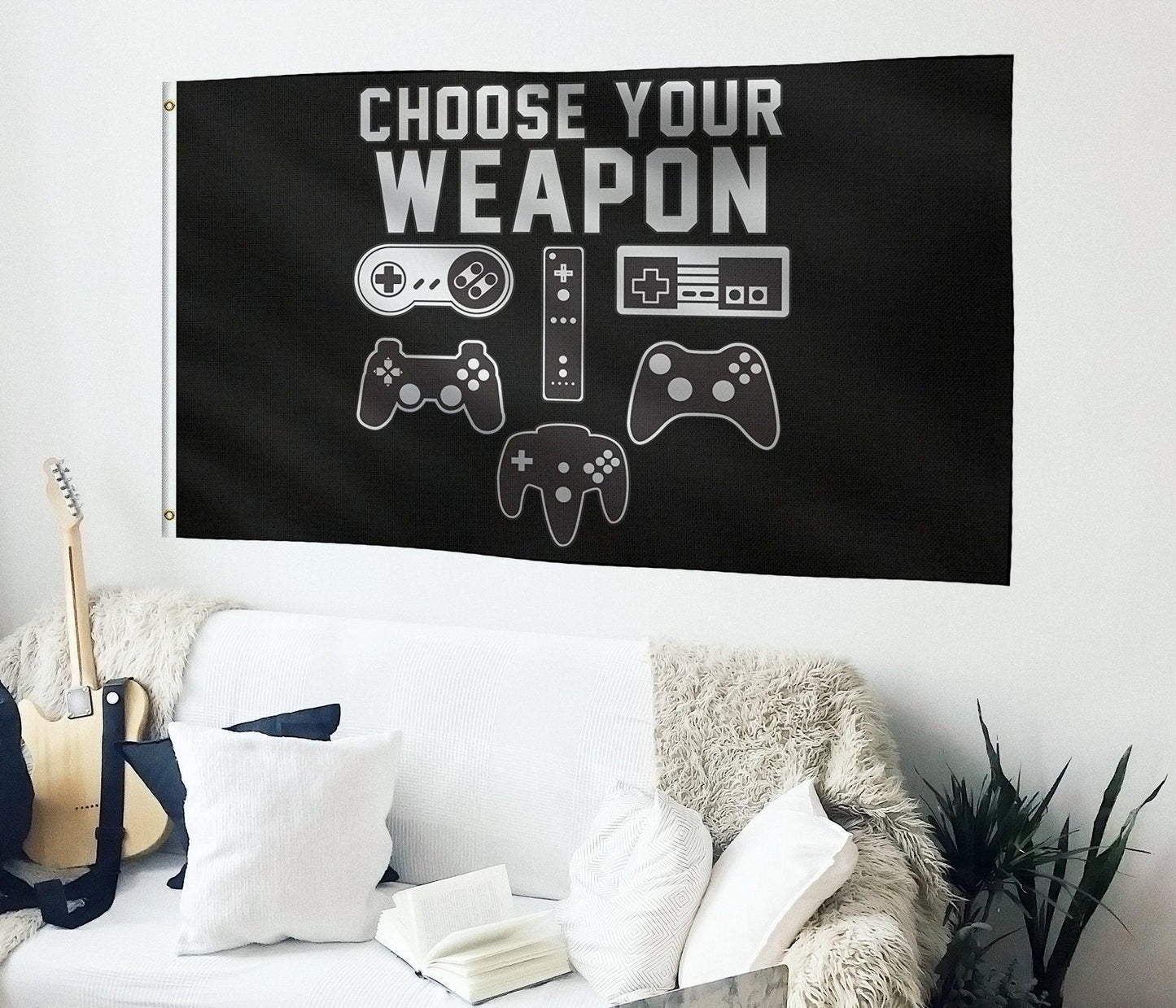 Choose Your Weapon Flag (Black)