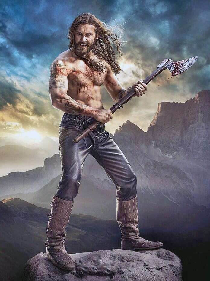 Medieval leather high boots with buckles - Brown (as on foto) / 5