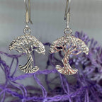 Sterling Silver Tree of Life Earrings - 
