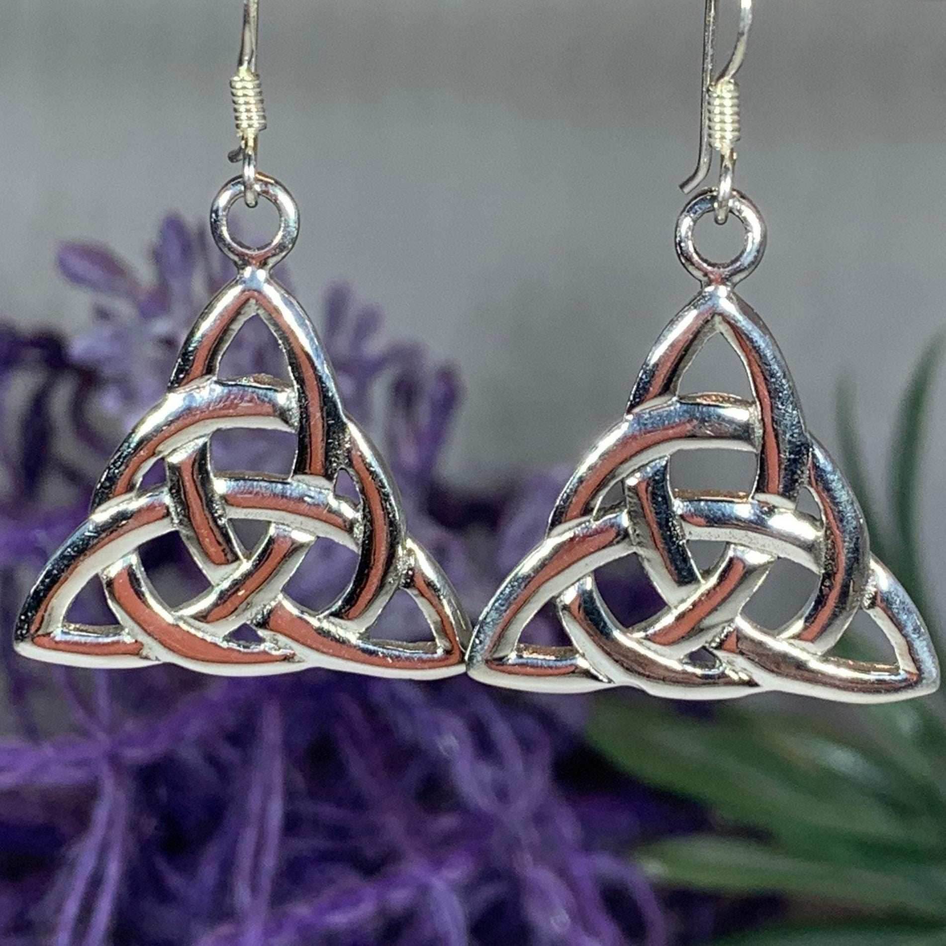 Rhoswen Trinity Knot Earrings - 1/2