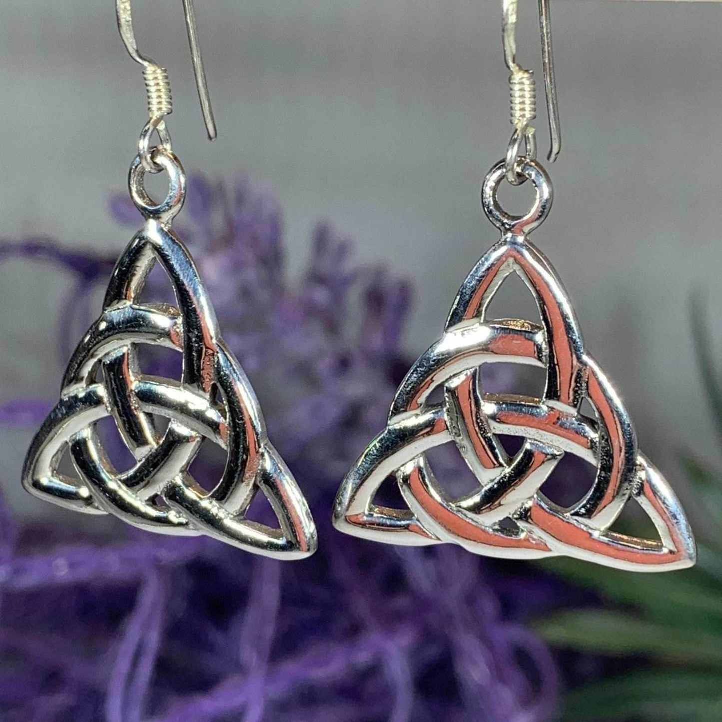 Rhoswen Trinity Knot Earrings - 1/2