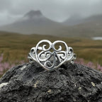 Celtic Knot Heart Ring
