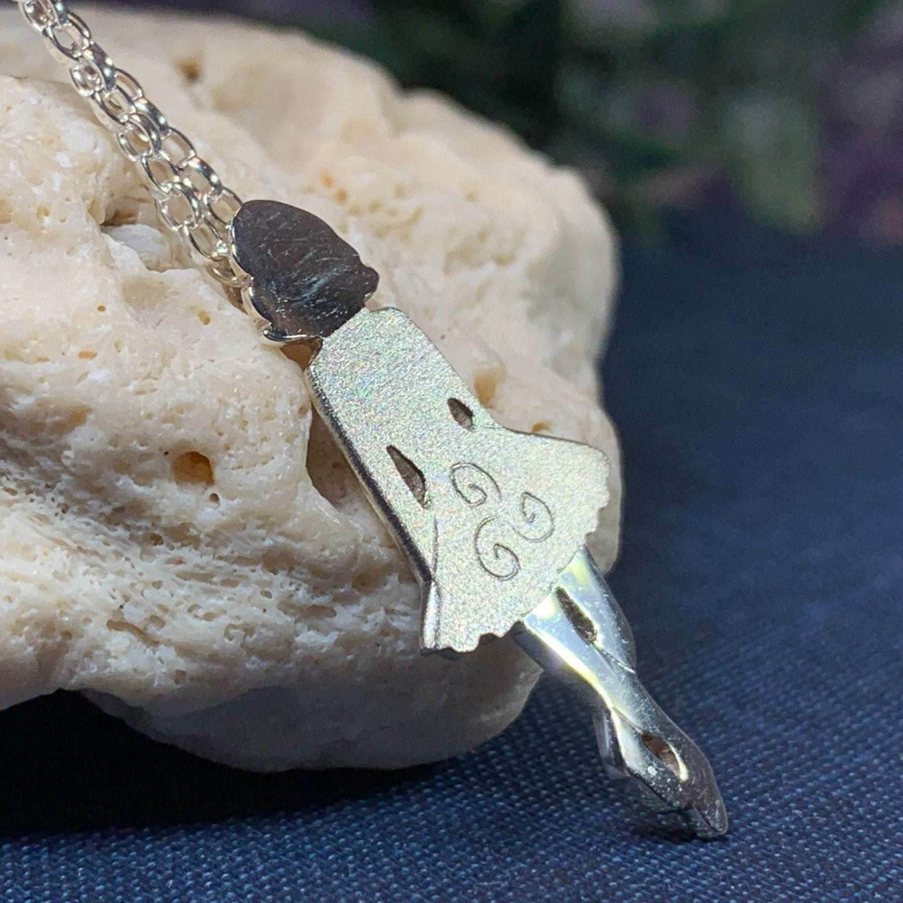 Triskele Irish Dancer Necklace - satin finish dress