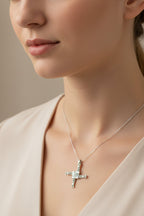 Marcasite Saint Brigid's Cross Necklace