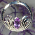 Lotus Amethyst Necklace - 18