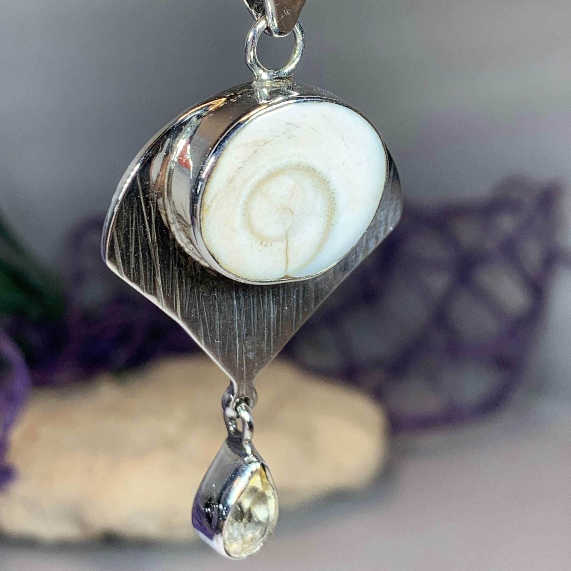 Shiva Shell Citrine Necklace - 