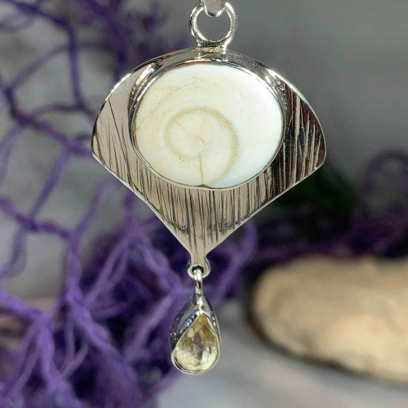 Shiva Shell Citrine Necklace - 